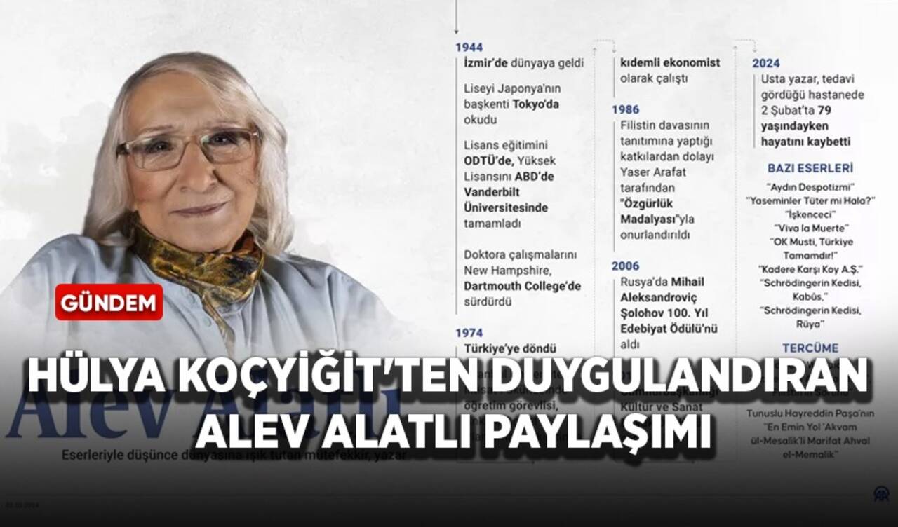 Hülya Koçyiğit'ten duygulandıran Alev Alatlı paylaşımı