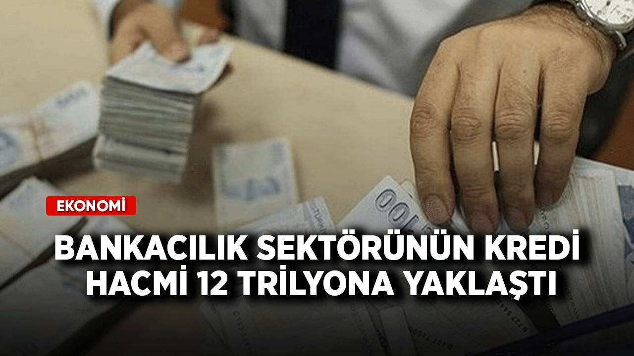 Bankacılık sektörünün kredi hacmi 12 trilyona yaklaştı