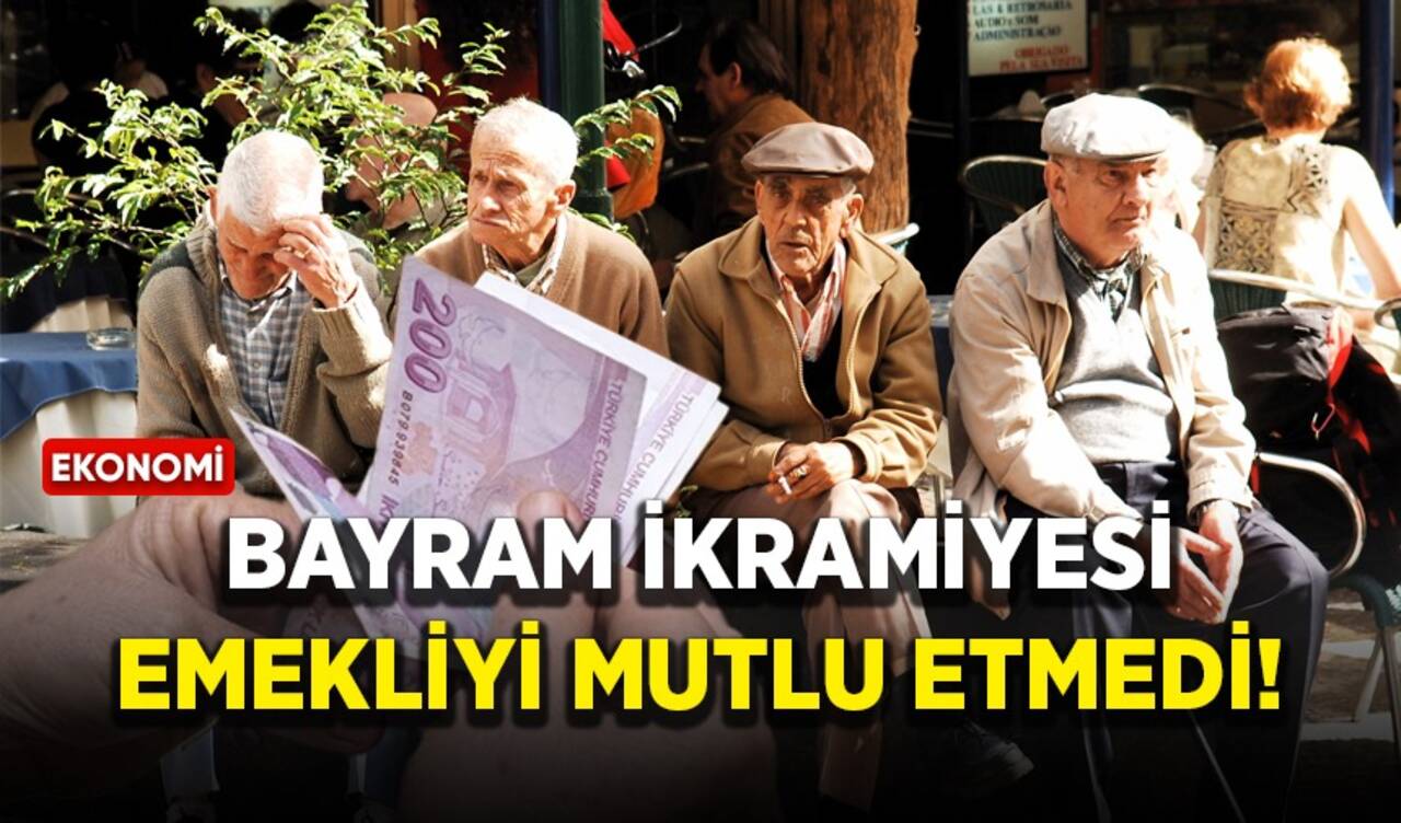 Bayram ikramiyesi emekliyi mutlu etmedi!