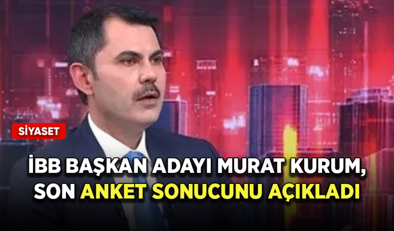 İBB Başkan adayı Murat Kurum, son anket sonucunu açıkladı