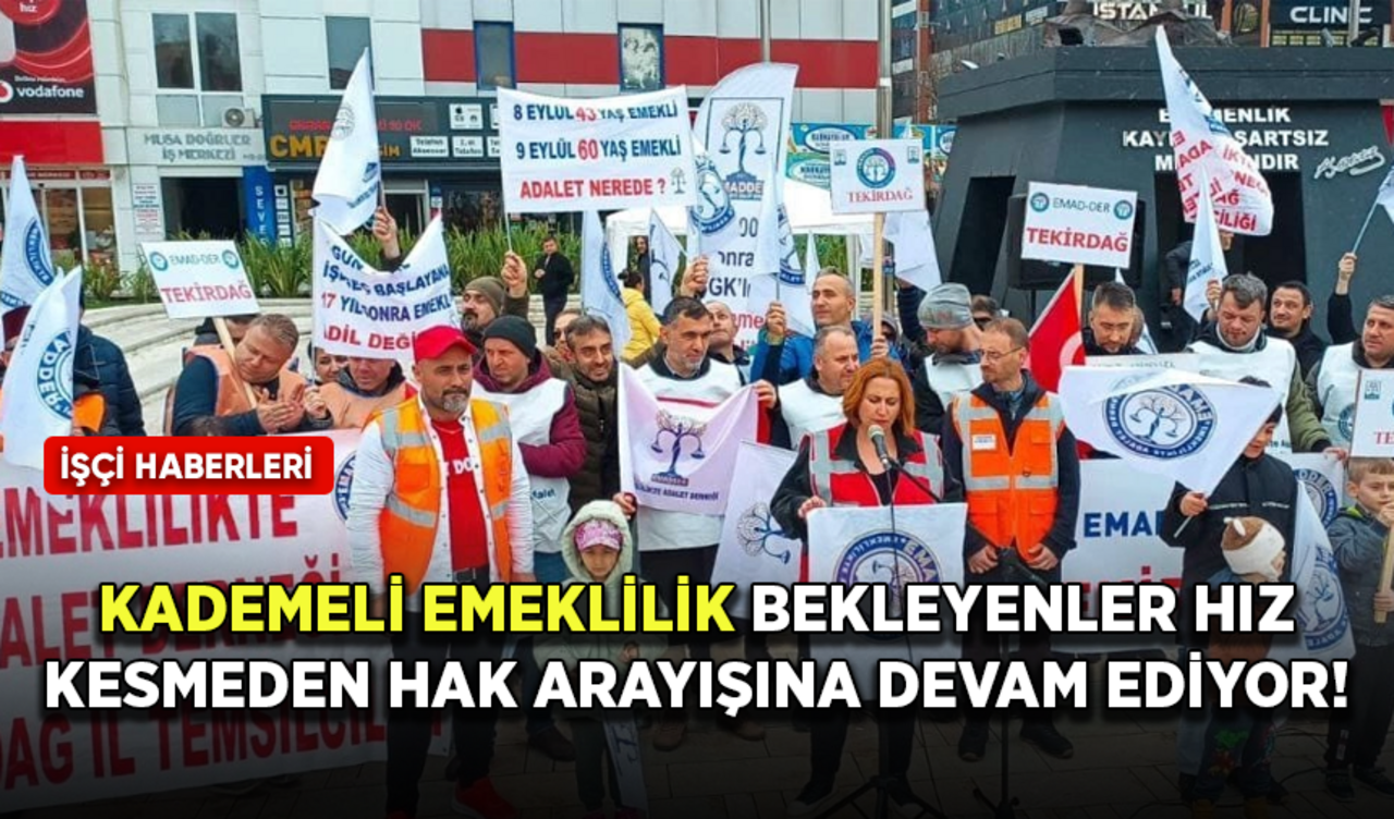 Kademeli emeklilik bekleyenler hız kesmeden hak arayışına devam ediyor!