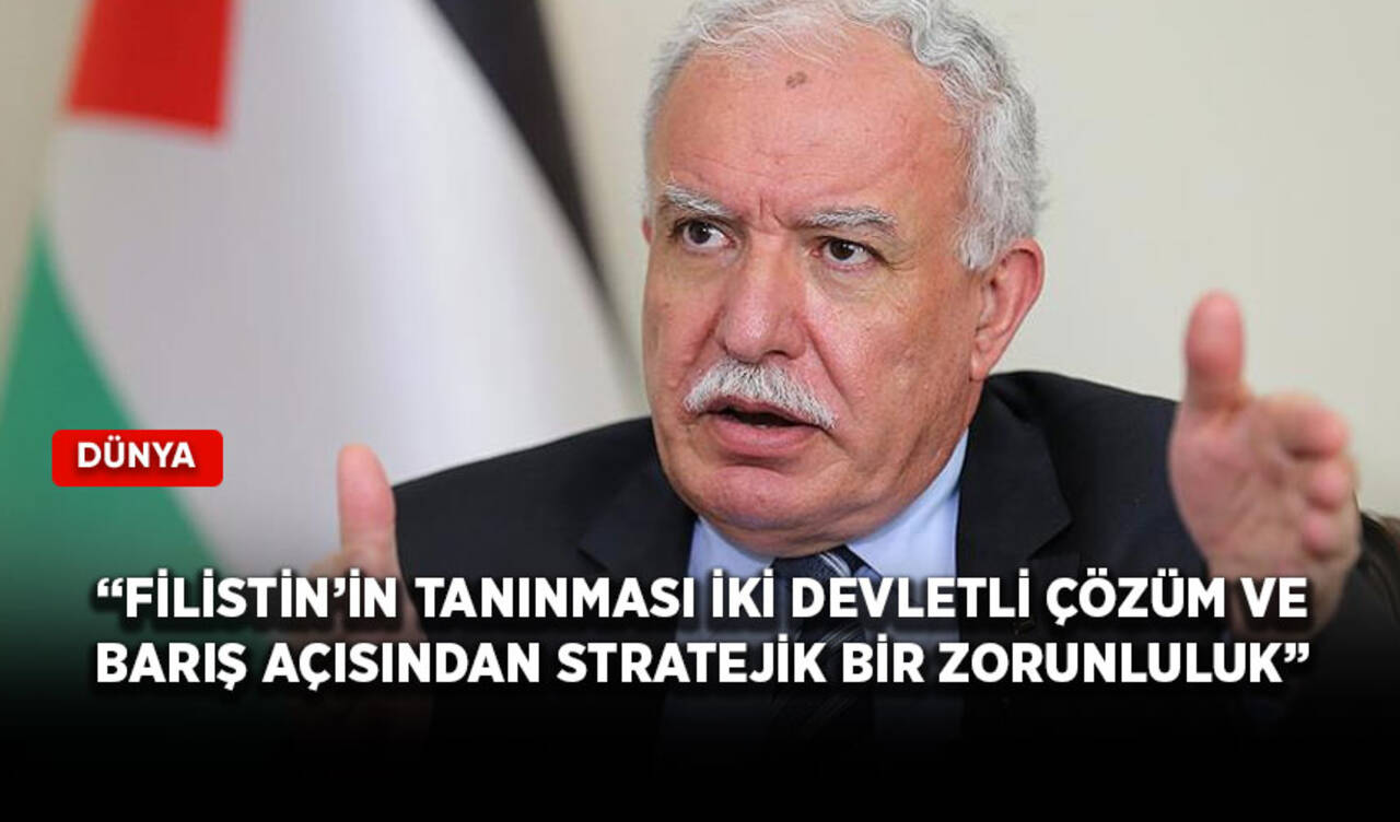 “Filistin’in tanınması iki devletli çözüm ve barış açısından stratejik bir zorunluluk”