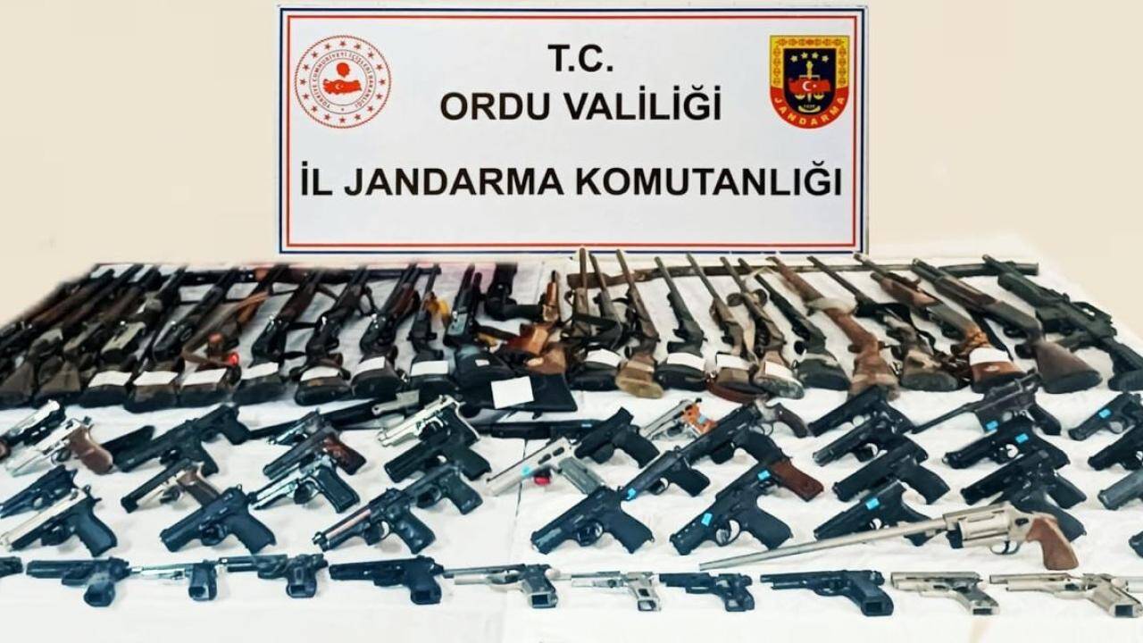 Ordu’da silah kaçakçılığı operasyonu: 66 kişi yakalandı