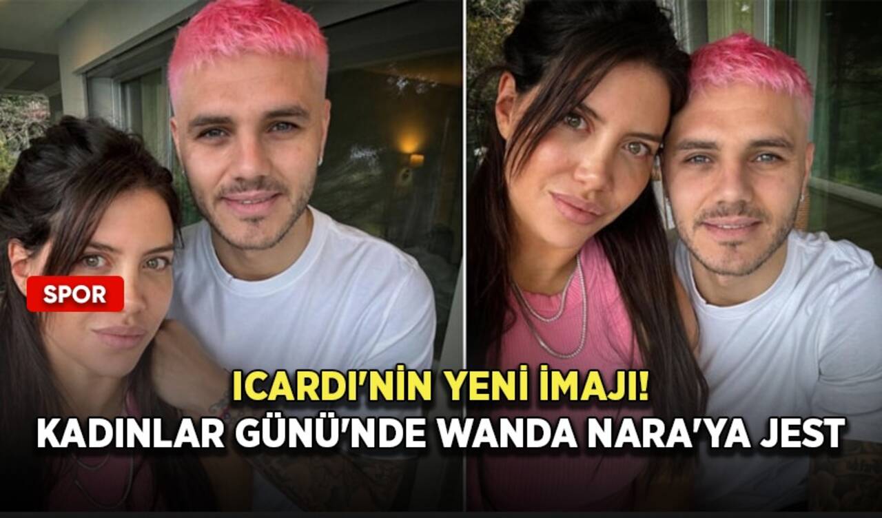 Icardi'nin yeni imajı! Kadınlar Günü'nde Wanda Nara'ya jest