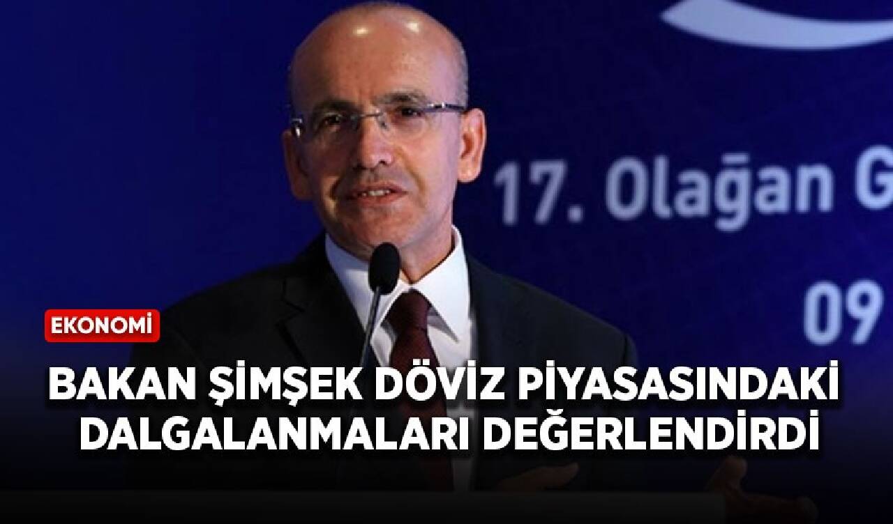 Bakan Şimşek döviz piyasasındaki dalgalanmaları değerlendirdi