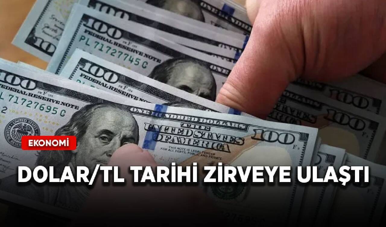 Dolar/TL tarihi zirveye ulaştı