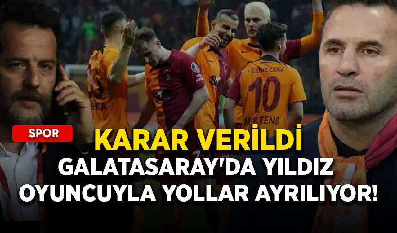 Galatasaray'da yıldız oyuncuyla yollar ayrılıyor! Karar verildi