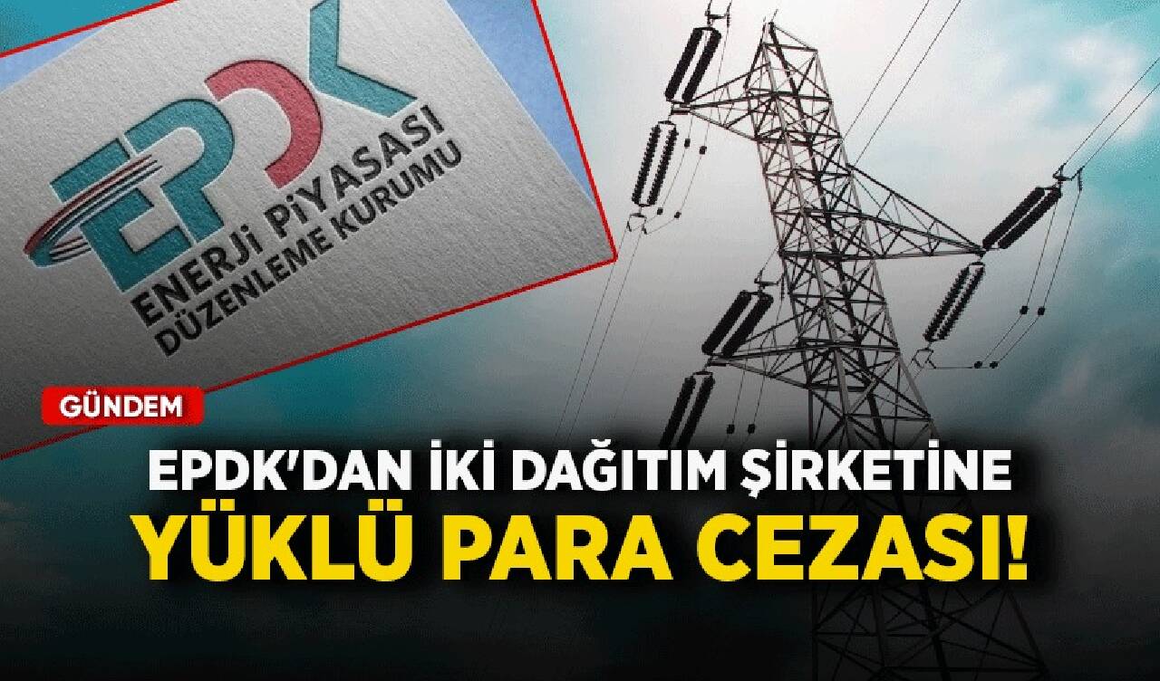 EPDK'dan iki dağıtım şirketine yüklü para cezası!