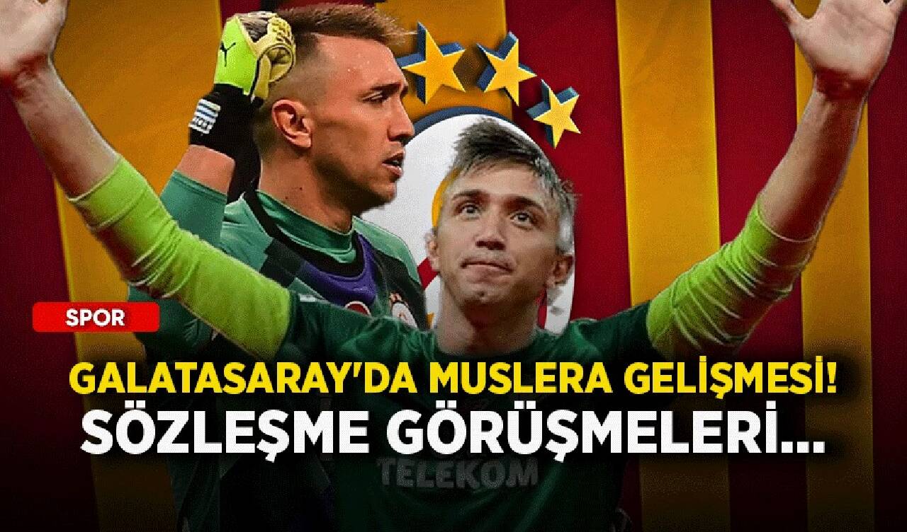 Galatasaray'da Muslera gelişmesi! Sözleşme görüşmeleri...