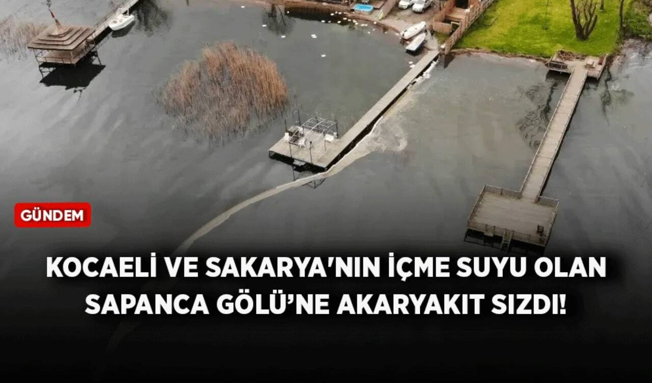 Kocaeli ve Sakarya'nın içme suyu olan Sapanca Gölü’ne akaryakıt sızdı!