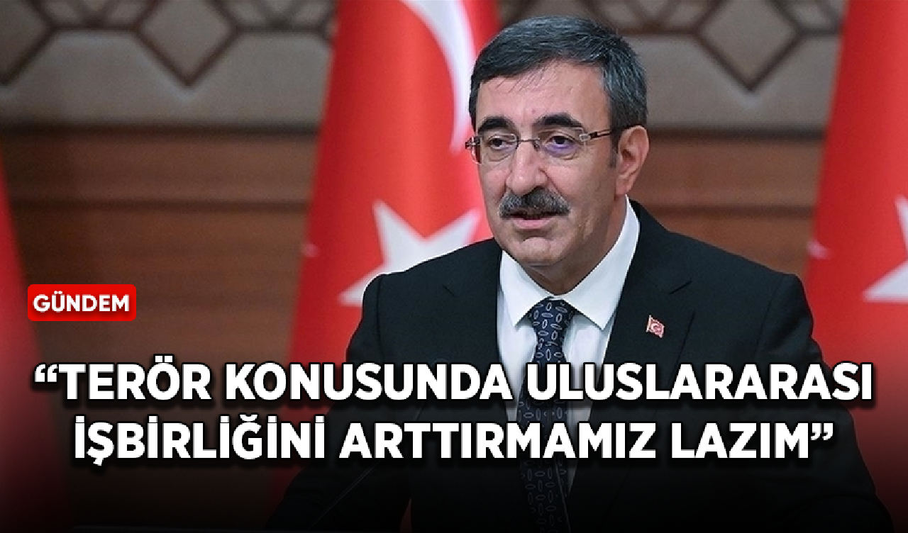 Cumhurbaşkanı Yardımcısı Yılmaz: Terör konusunda uluslararası işbirliğini arttırmamız lazım