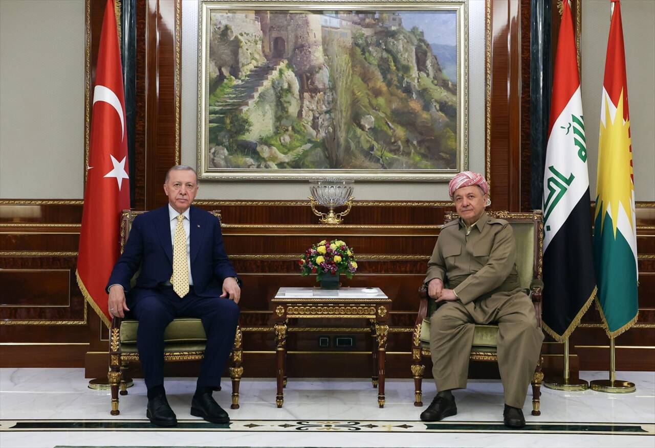 Cumhurbaşkanı Erdoğan Barzani ile görüştü