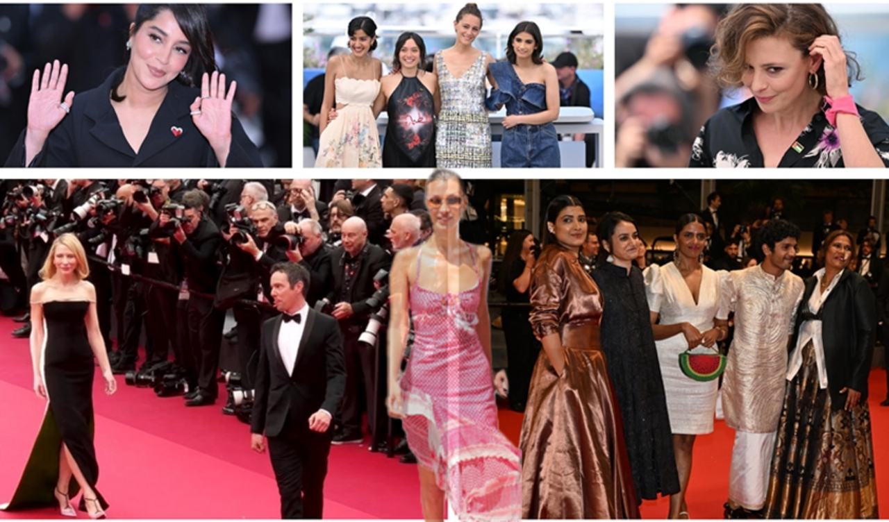 Cannes Film Festivali'nde Filistin'e destek! Kırmızı halıya damga vurdular