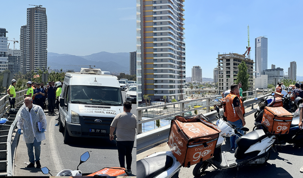 İzmir'de bariyere çarpan motosikletin sürücüsü hayatını kaybetti