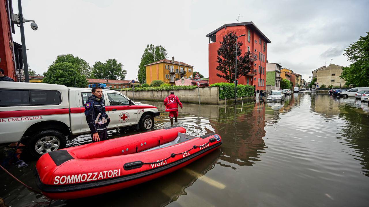 İtalya'nın Milano kentinde su baskınları yaşandı