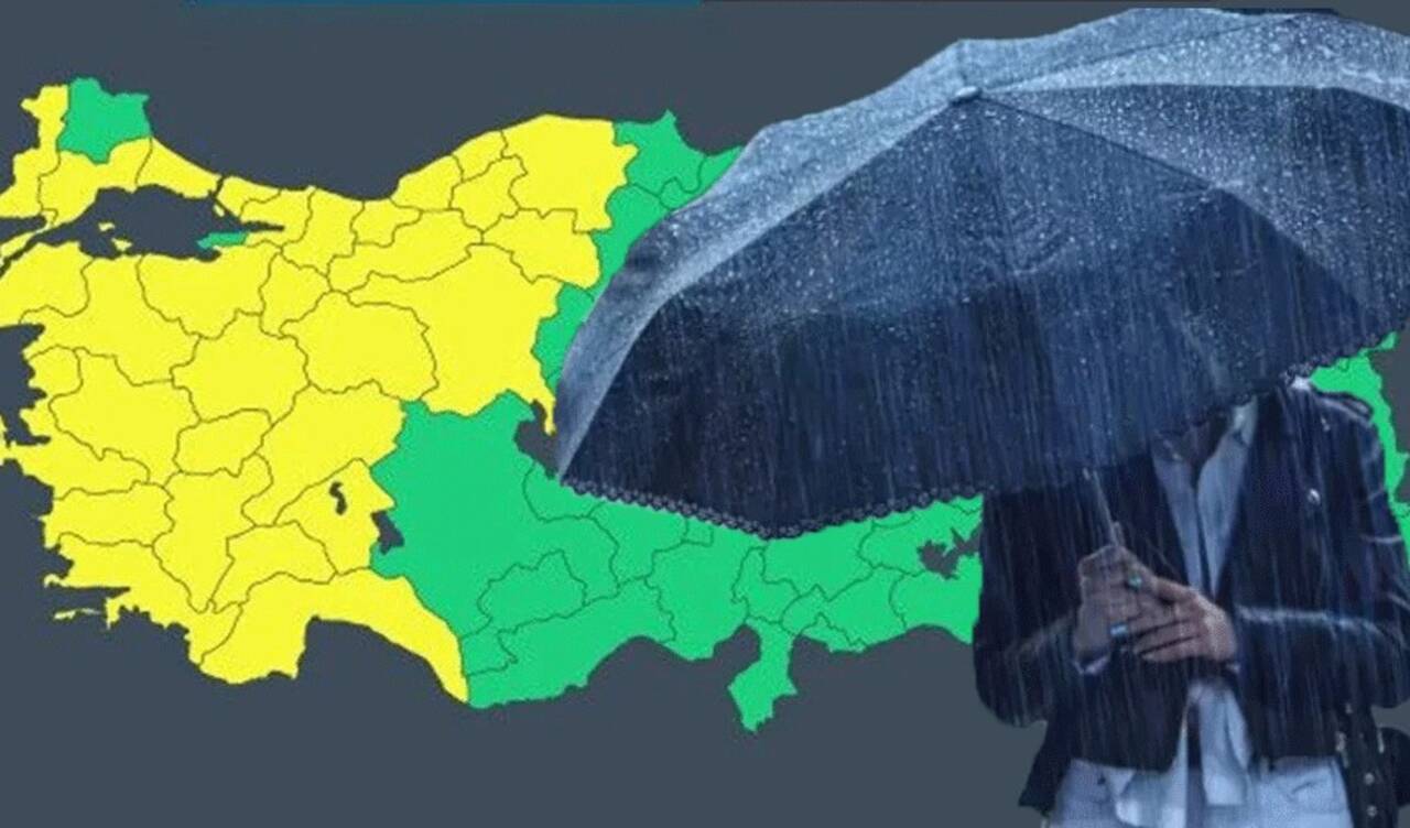 Meteoroloji'den 'sarı kod' uyarısı: 29 il de geçerli olacak