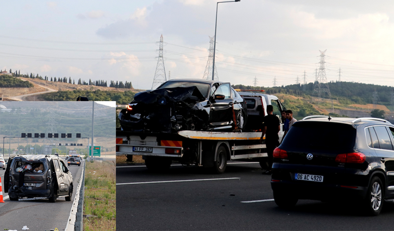 Kuzey Marmara Otoyolu'nda trafik kazası! 7 kişi yaralandı