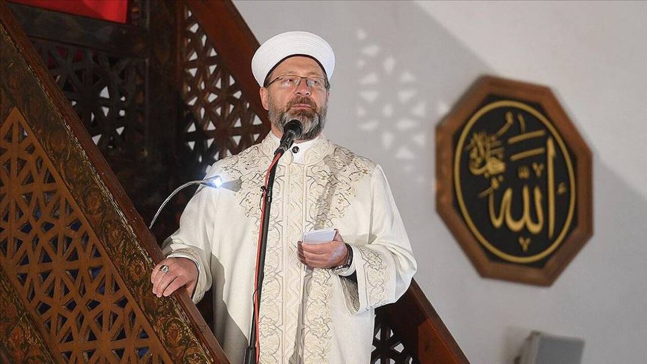 Diyanet İşleri Başkanı Erbaş: Müslümanlar olarak bizlere düşen, bu kötülük karşısında yılmadan mücadele etmek