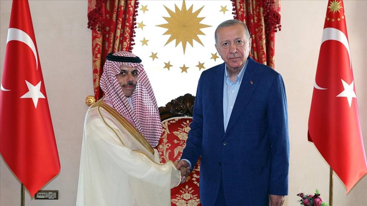 Cumhurbaşkanı Erdoğan, Suudi Arabistan Dışişleri Bakanı Faysal bin Ferhan Al Suud ile görüştü