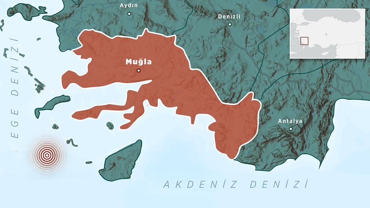 Muğla'da 4,4 büyüklüğünde deprem oldu!