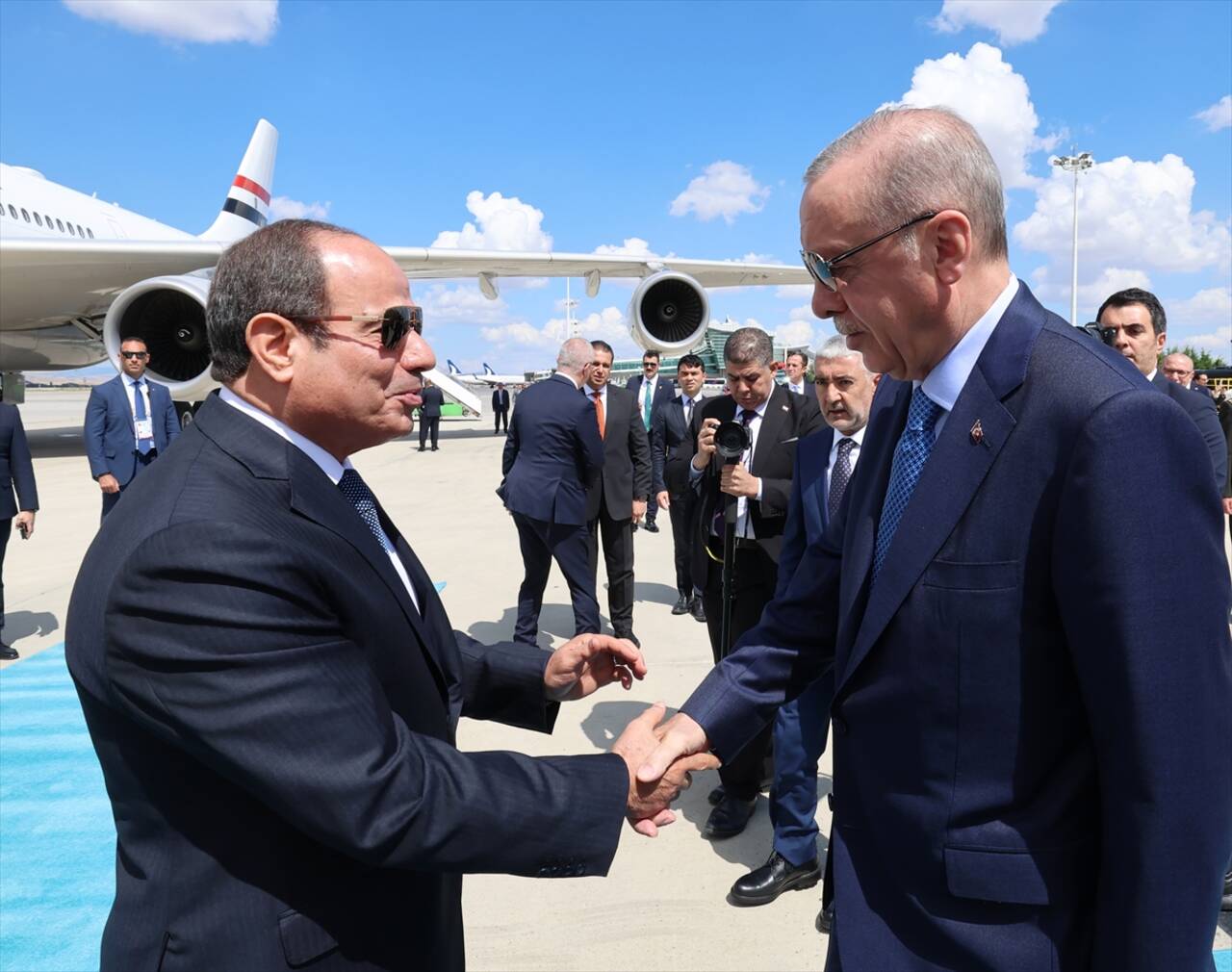 Tarihi görüşme: Erdoğan-Sisi zirvesi Ankara’da başladı!