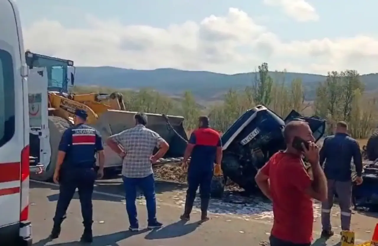 Çorum'da korkunç kaza: İki cip çarpıştı: 1 ölü, 7 yaralı