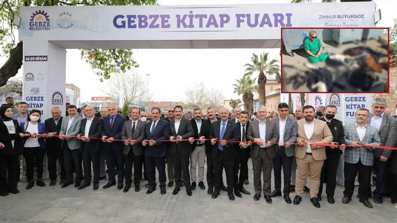 Gebze Kitap Fuarı'na protesto yağmuru