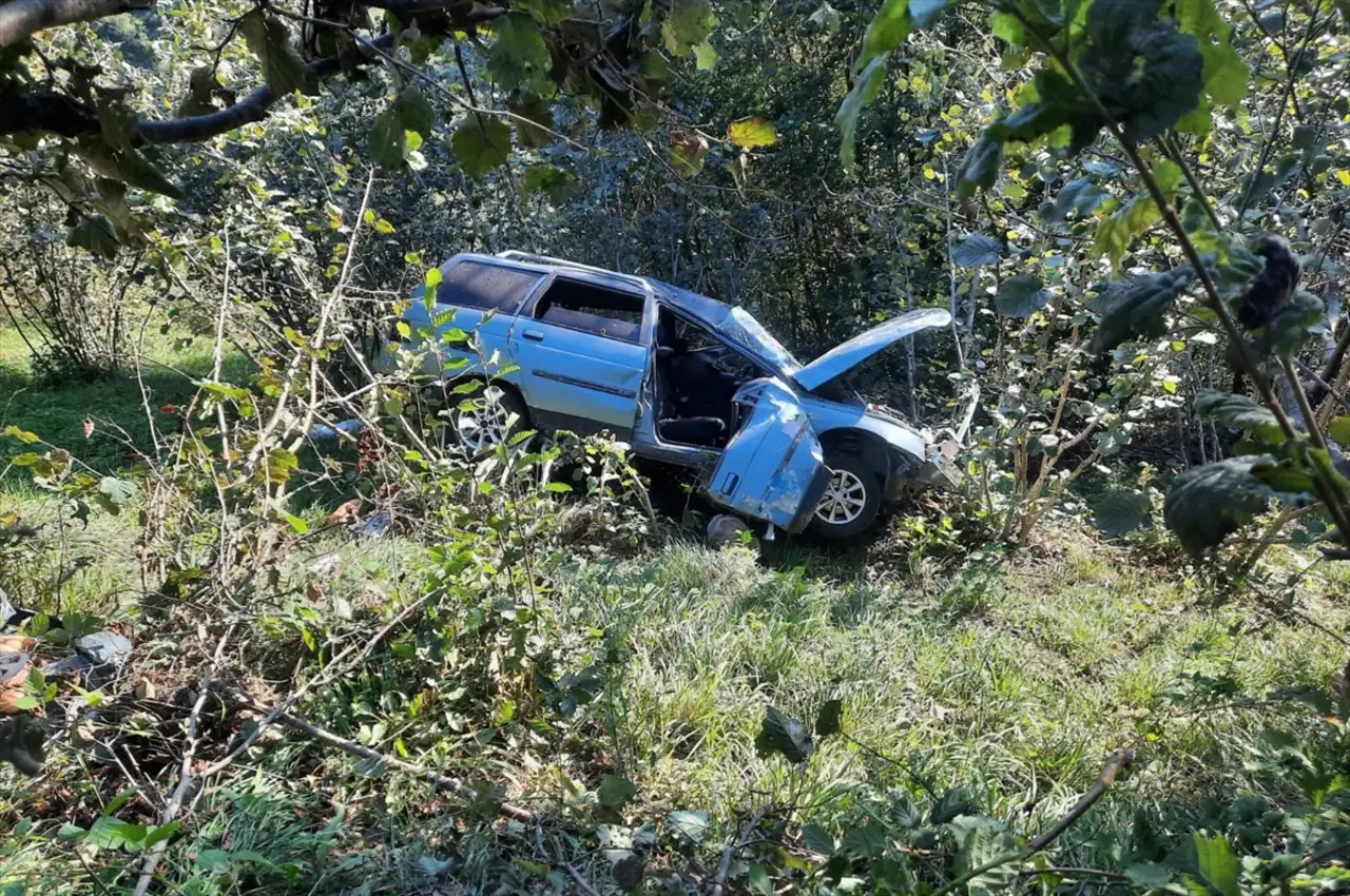 Ehliyetsiz sürücü can aldı: Şarampole devrilen araçta 1 kişi öldü, 3 kişi yaralandı