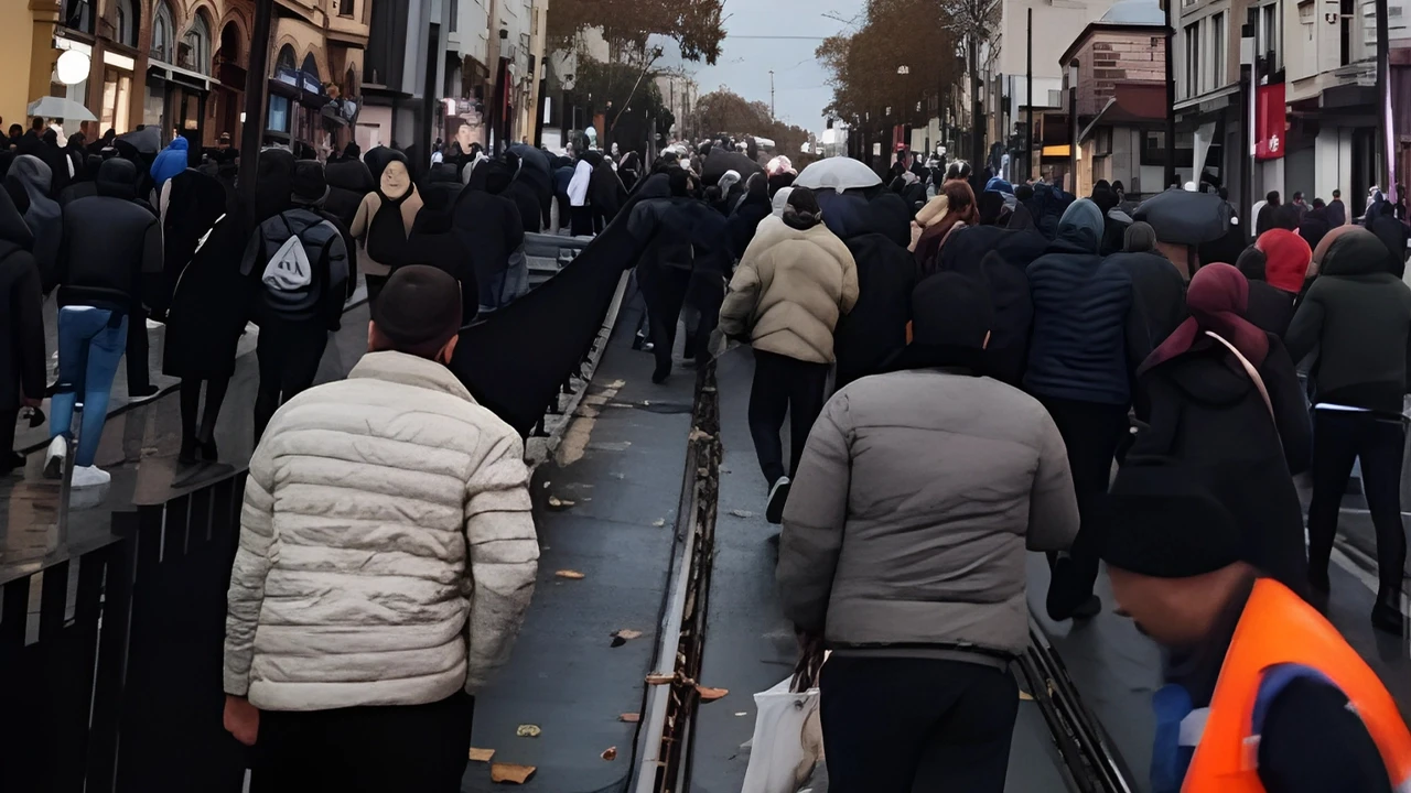 İstanbul'da tramvay arızası: Yolcular raylarda yürüdü