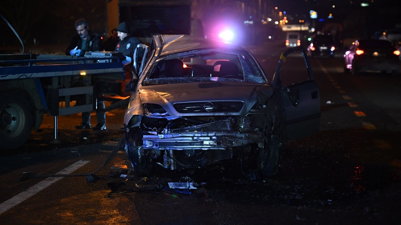 Ankara'da trafik kazası: 1 ölü, 2 yaralı