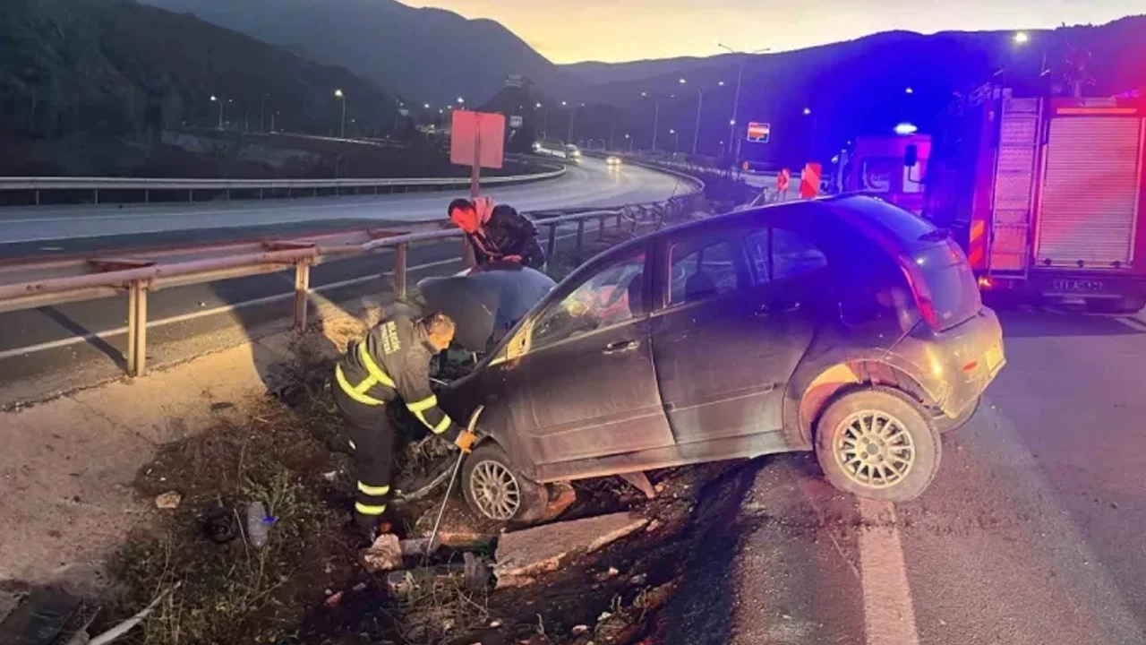 Bilecik'te feci kaza: Kontrolden çıkan otomobilde 1 kişi ağır yaralandı