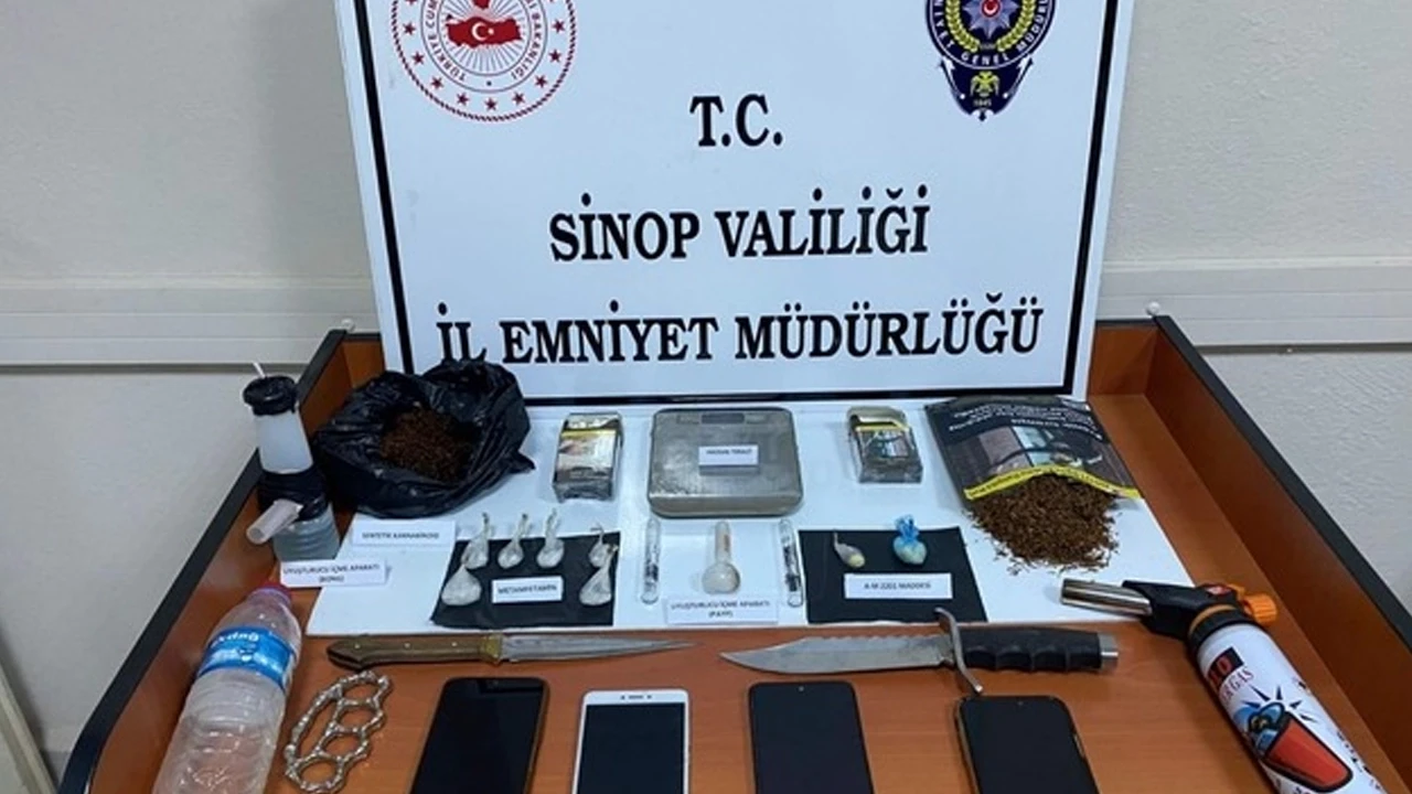 Sinop'ta uyuşturucu operasyonu! 3 şüpheli tutuklandı