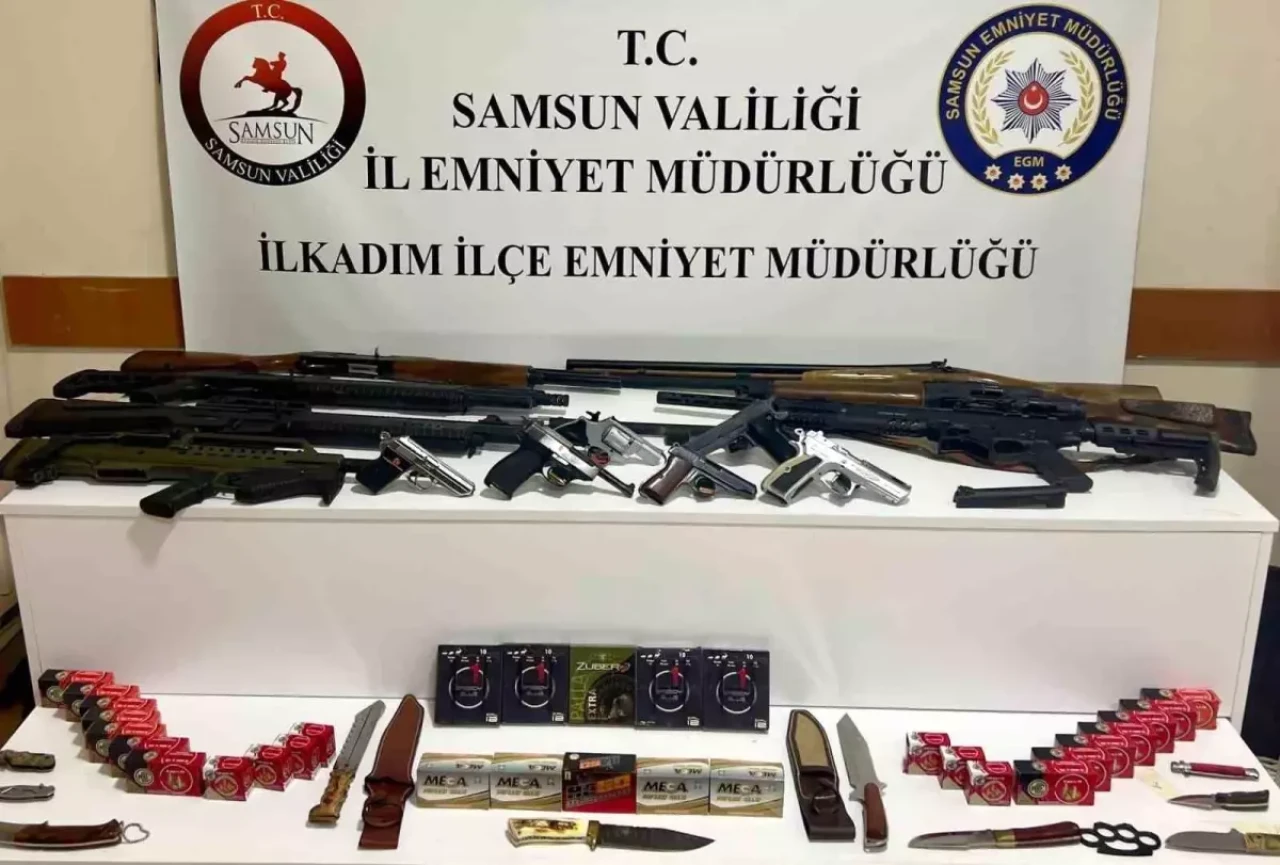 Samsun'da miras kavgası kanlı bitti: Eniştenin evinde cephanelik ortaya çıktı!