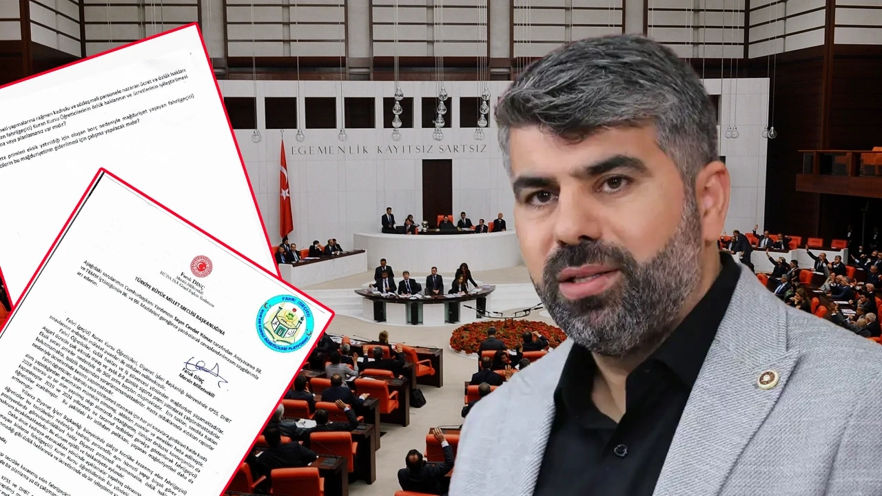 Hüda Par Milletvekili Faruk Dinç, fahri kuran kursu öğreticilerine kadro ve özlük hakları için soru önergesi verdi