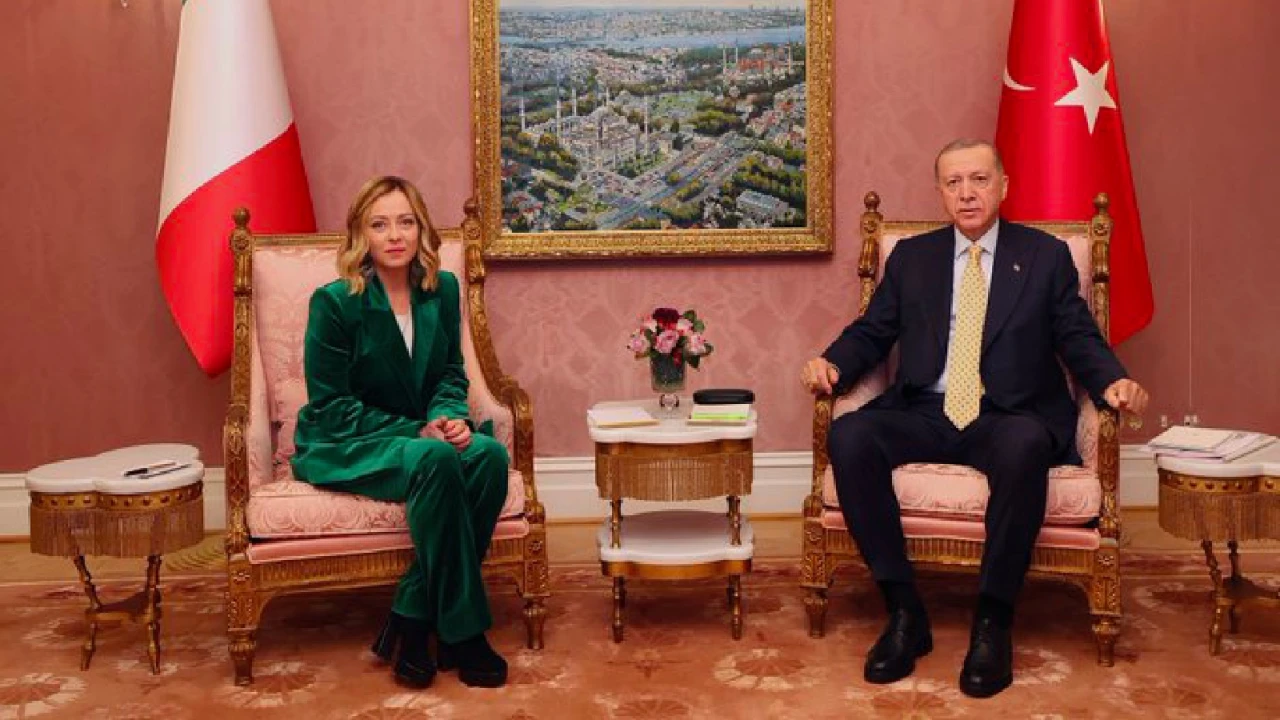 Cumhurbaşkanı Erdoğan ile İtalya Başbakanı Meloni görüştü