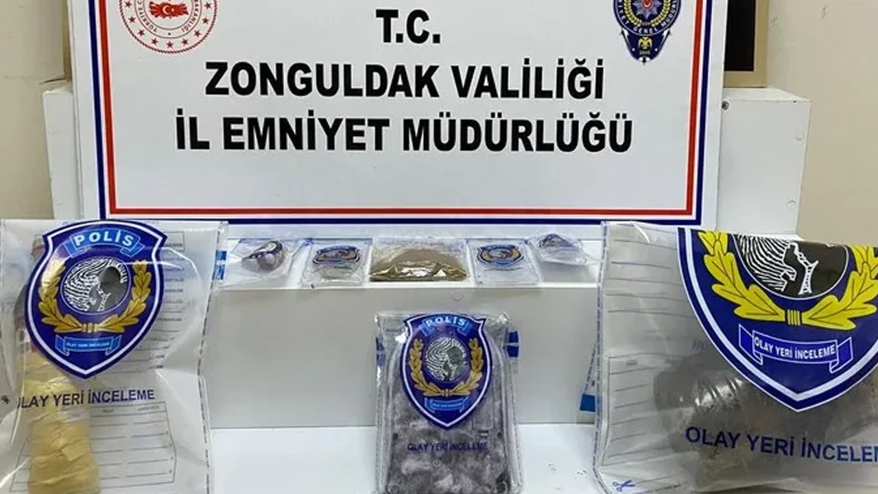 Zonguldak'ta uyuşturucu operasyonu: 645 gram uyuşturucu madde ele geçirildi