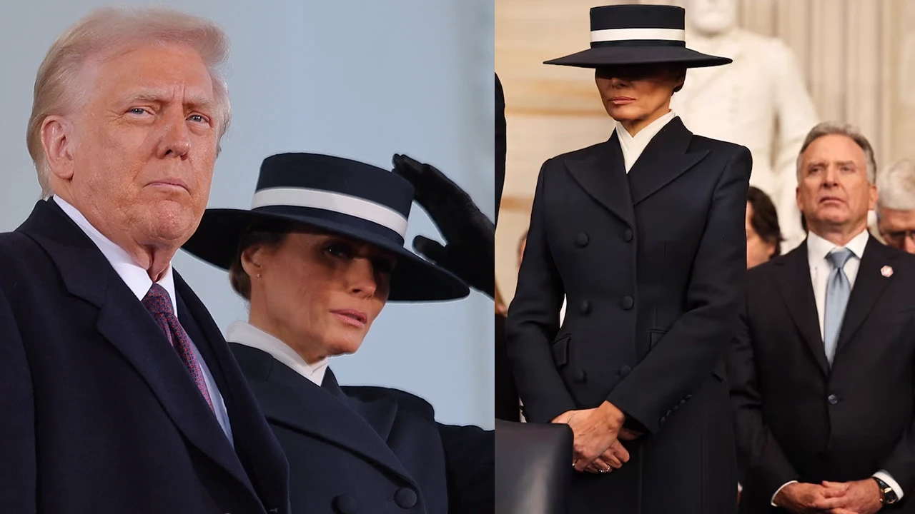 Melania Trump'ın kıyafeti yemin töreninde olay oldu!