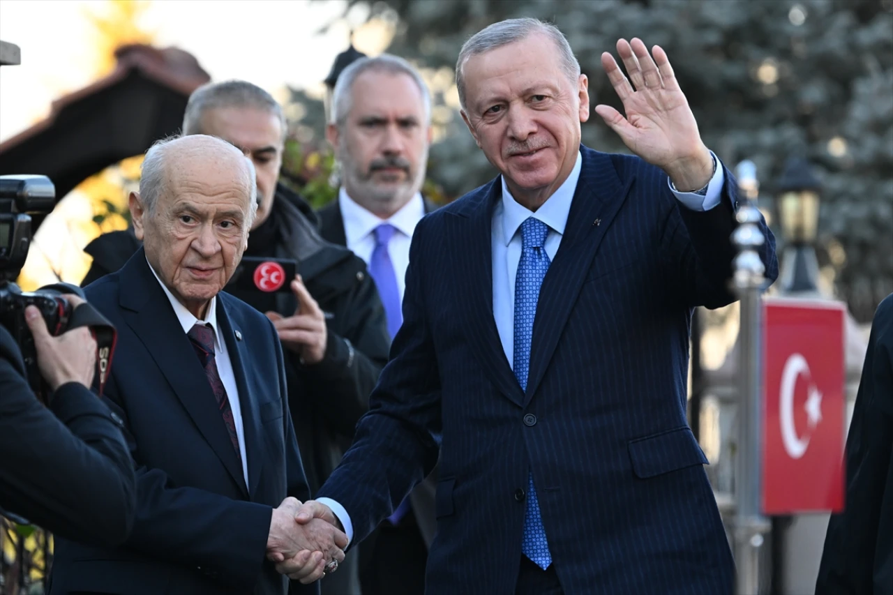 Cumhurbaşkanı Erdoğan, MHP Genel Başkanı Devlet Bahçeli ziyareti