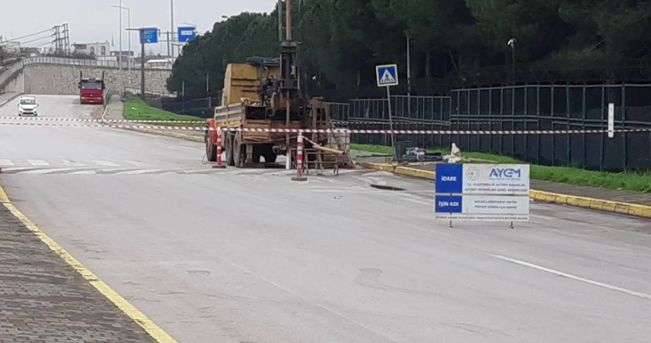 Kocaeli'de metro çalışması sırasında gaz borusu delindi!