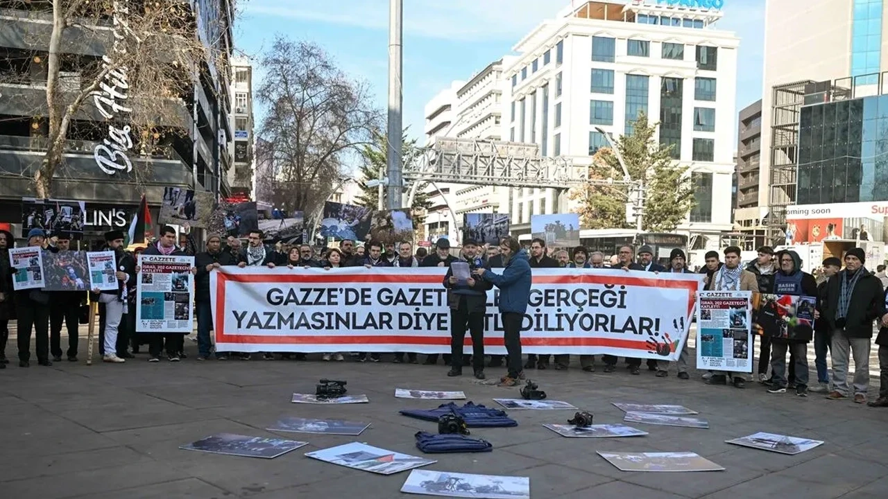 10 Ocak Gazeteciler Günü’nde Filistin'de ölen basın mensupları Ankara'da anıldı