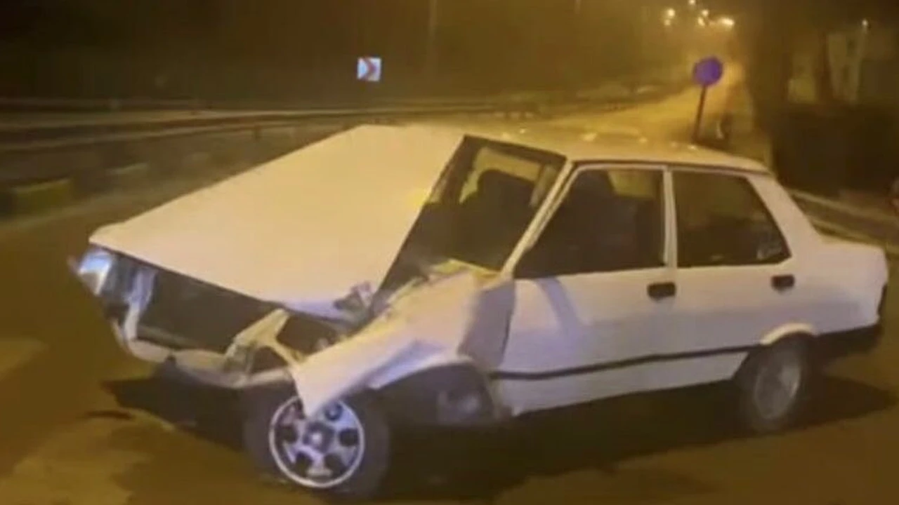 Isparta'da buzlanma ve yoğun sis kazaya yol açtı! 2 yaralı