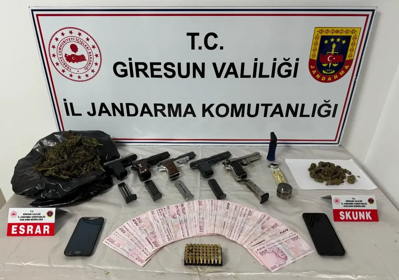 Giresun'da uyuşturucu ticaretine büyük baskın: 4 kişi tutuklandı