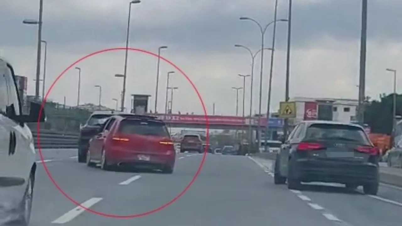 E-5'te trafik magandası dehşet saçtı! O anlar kamerada