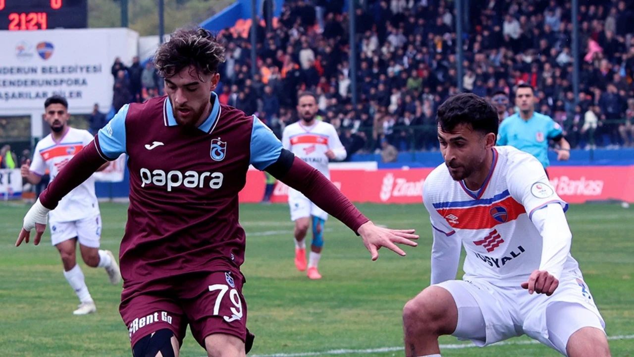 İskenderunspor kaçtı, Trabzonspor yakaladı! Mücadele 2-2 sona erdi