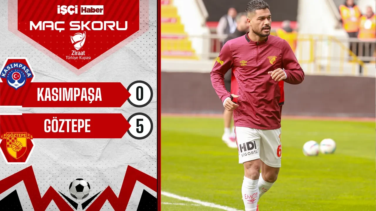 Göztepe, Kasımpaşa deplasmanında 5-0 kazanarak çeyrek final biletini kaptı