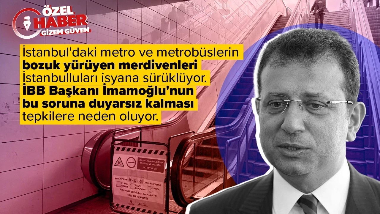 İstanbul'da metro yürüyen merdivenleri neden bozuk? Vatandaşlar mağdur!