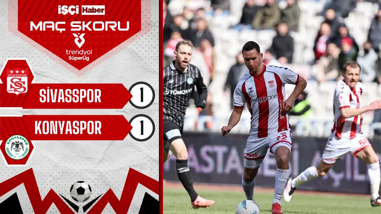 Sivasspor ve Konyaspor 1-1 berabere kaldı