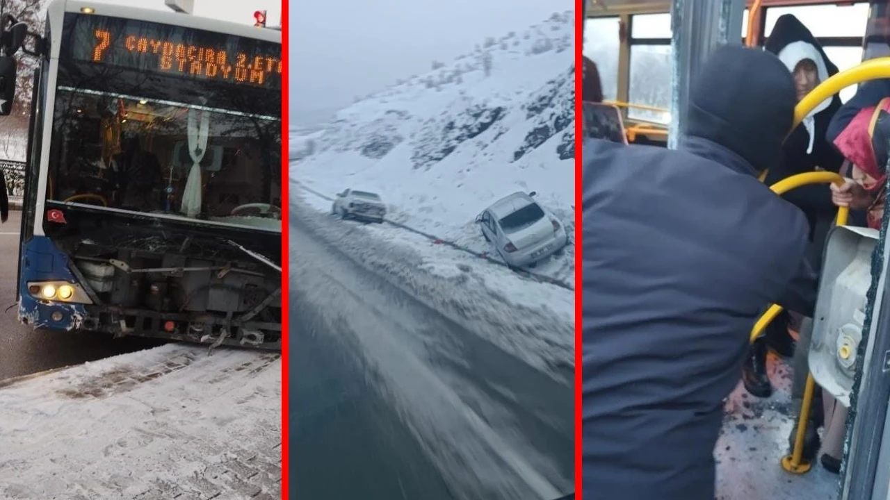 Elazığ'da gizli buzlanma kazalara neden oldu: 4 kişi yaralandı!