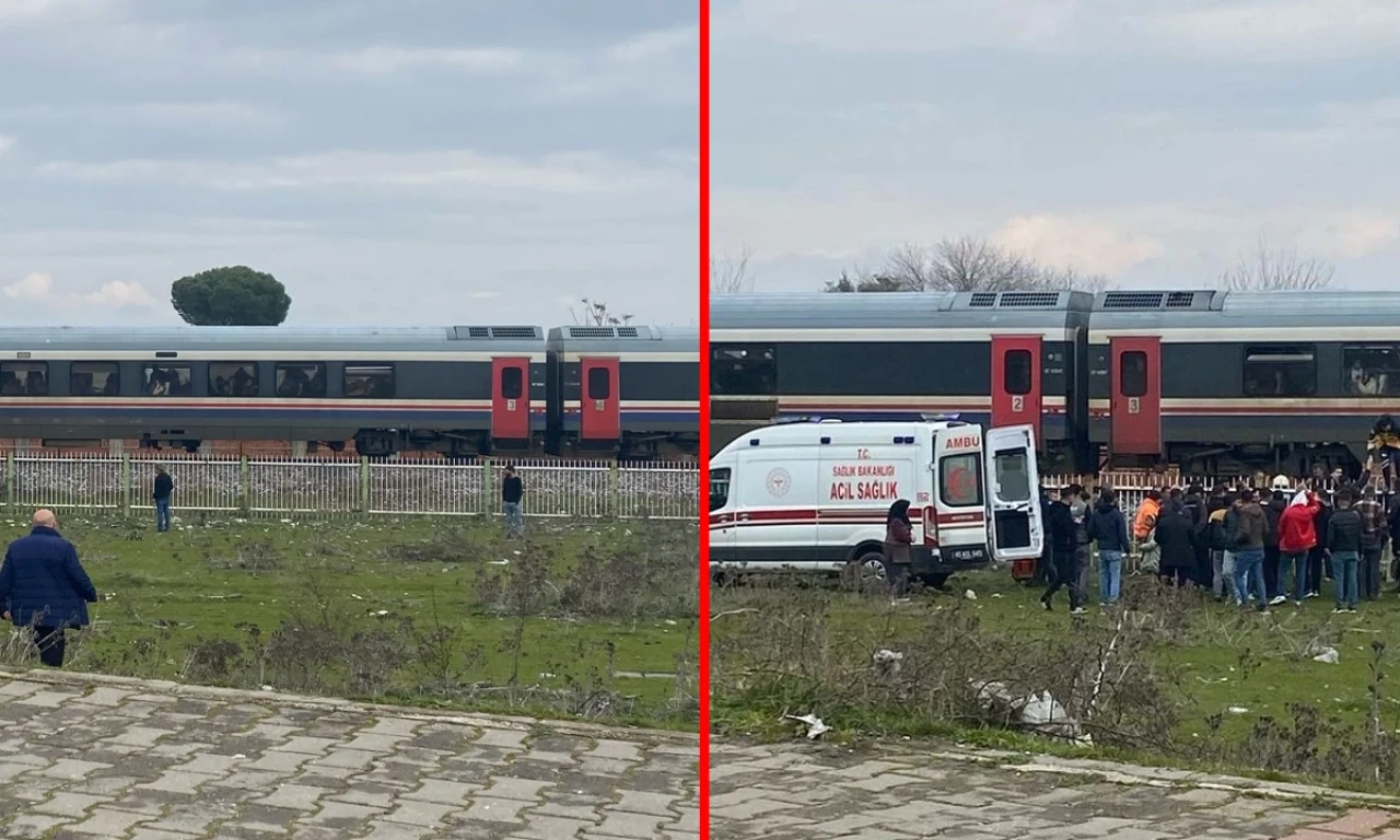 Manisa’da yolcu treni bir kişiye çarptı: Ağır yaralı