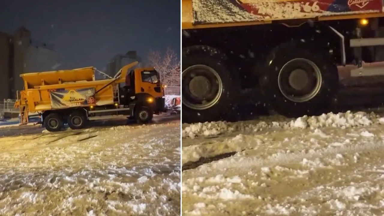 Maltepe’de yaşananlar şaşırttı: İBB’nin kar küreme aracı bile yolda kaldı!